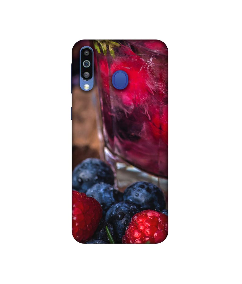 Amazon Brand - Solimo Designer Berries 3D Printed Hard Back Case Mobile Cover for Samsung Galaxy M21