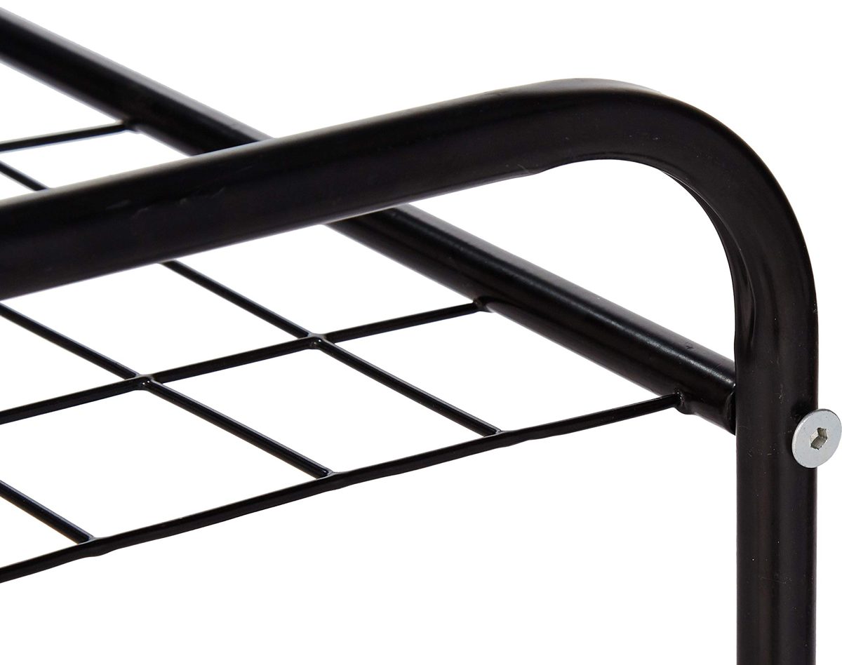 Amazon Brand - Solimo 2 Step Steel Foldable Shoe Rack