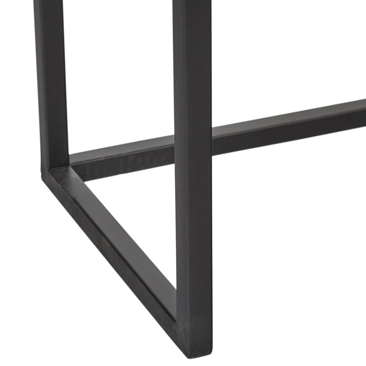 Amazon Brand – Stone & Beam Weston Wood & Metal Nesting Tables, Set of 2, Brown