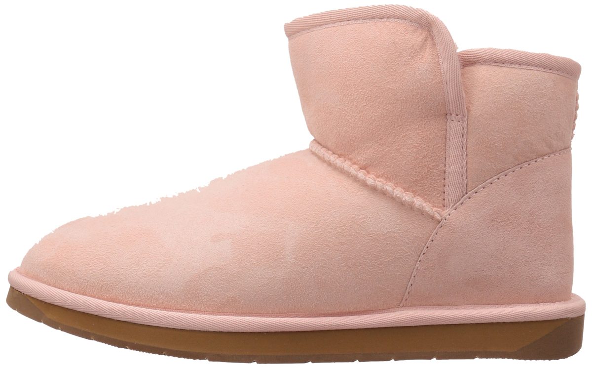206 Collective Women's Bellevue Shearling Ankle Boot, Pink, 6.5 B US