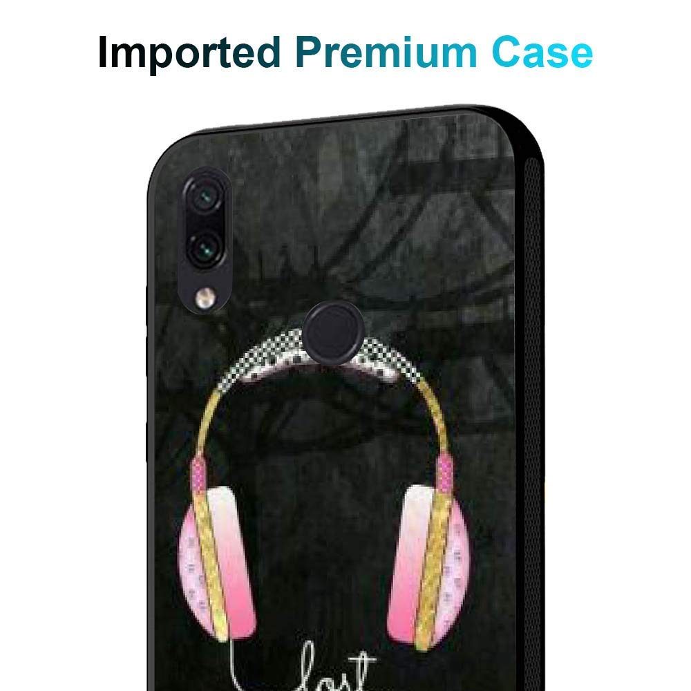 (Renewed) Amazon Brand - Solimo Designer Music Headphone Printed Hard Back Case Mobile Cover for Redmi Note 7 & Redmi Note 7 Pro (D1216)