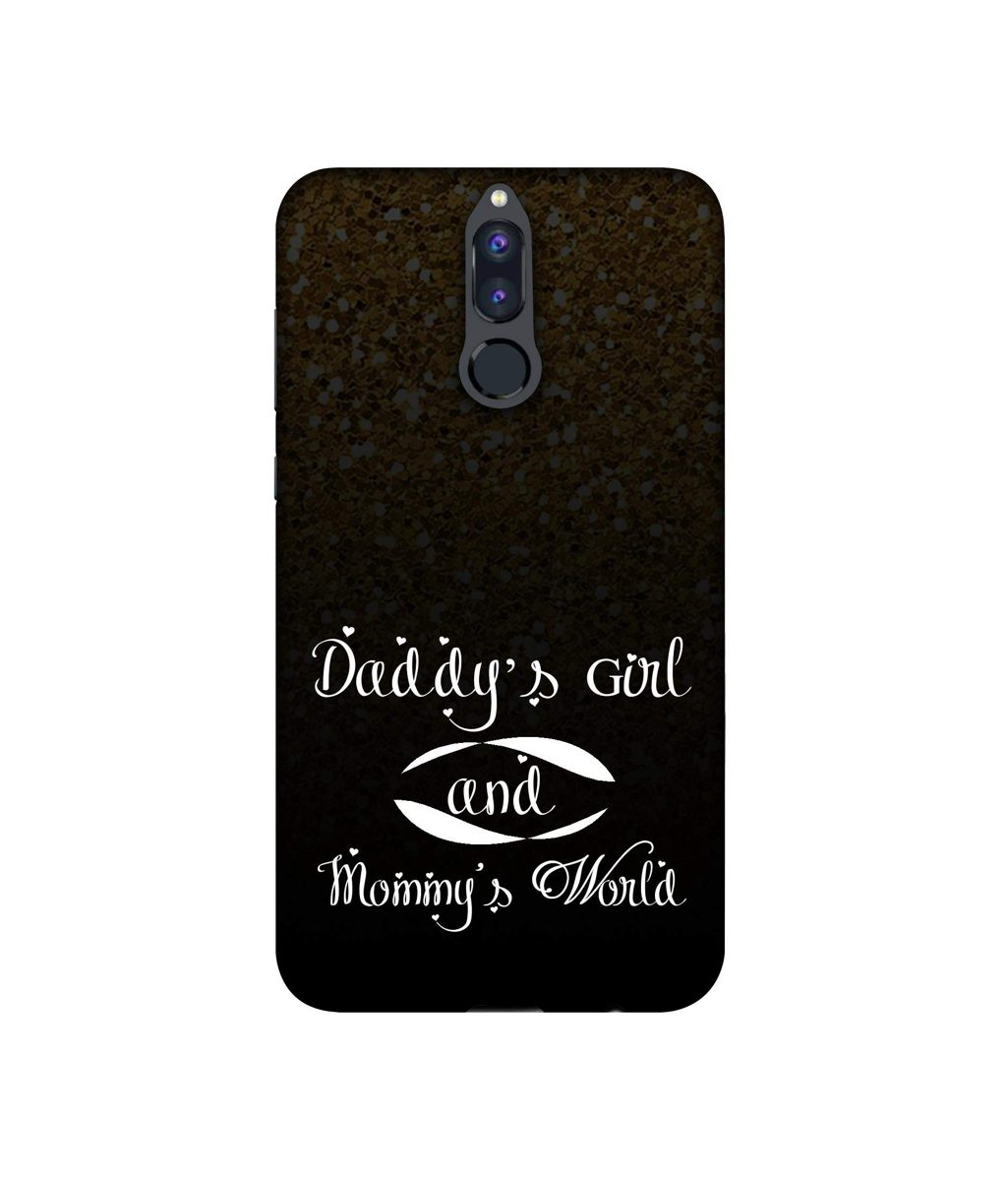 Amazon Brand - Solimo Designer Daddy's Girl and Mummy World 3D Printed Hard Back Case Mobile Cover for Huawei Honor 9i