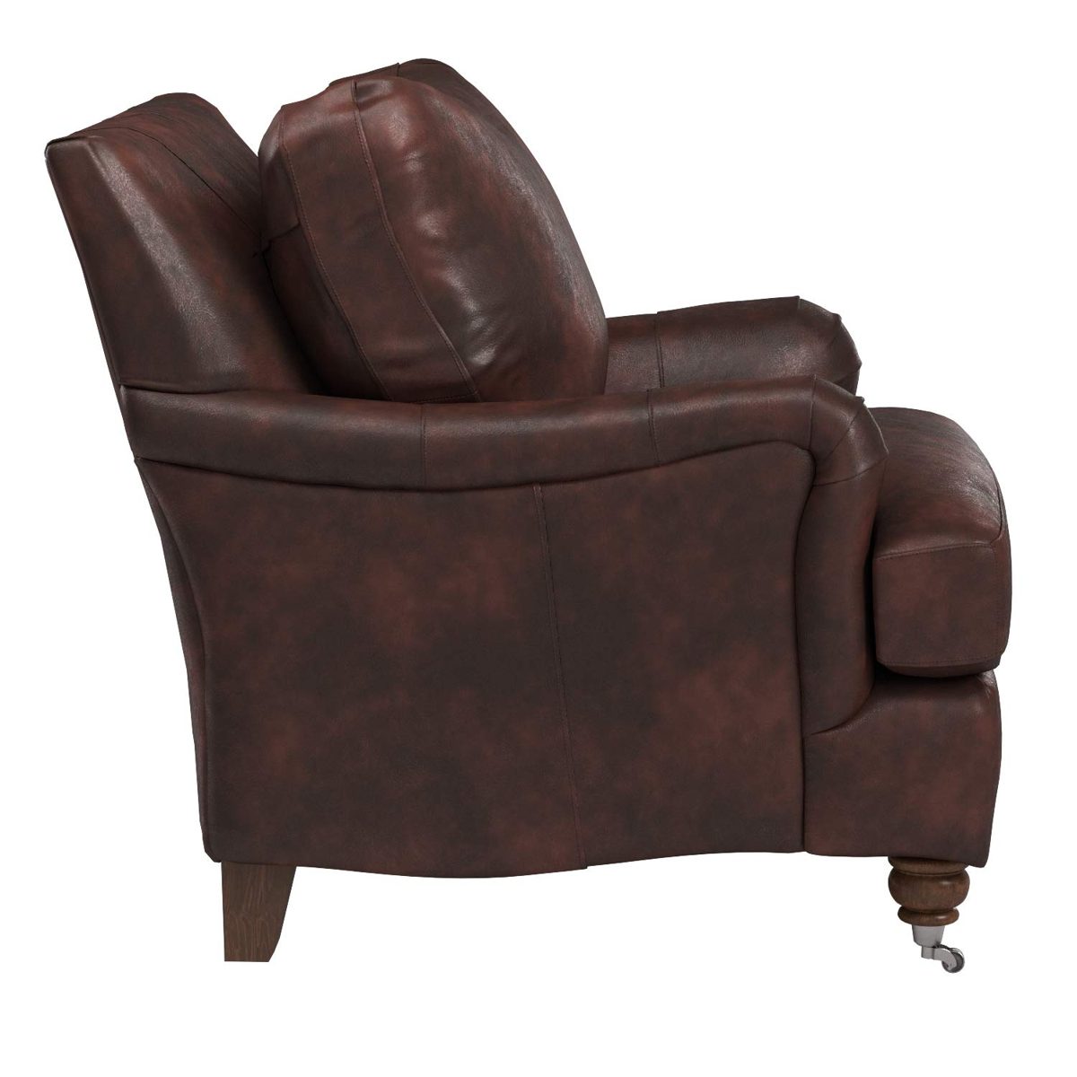 Amazon Brand – Stone & Beam Brandeberry Leather Chair, 38"W, Driftwood