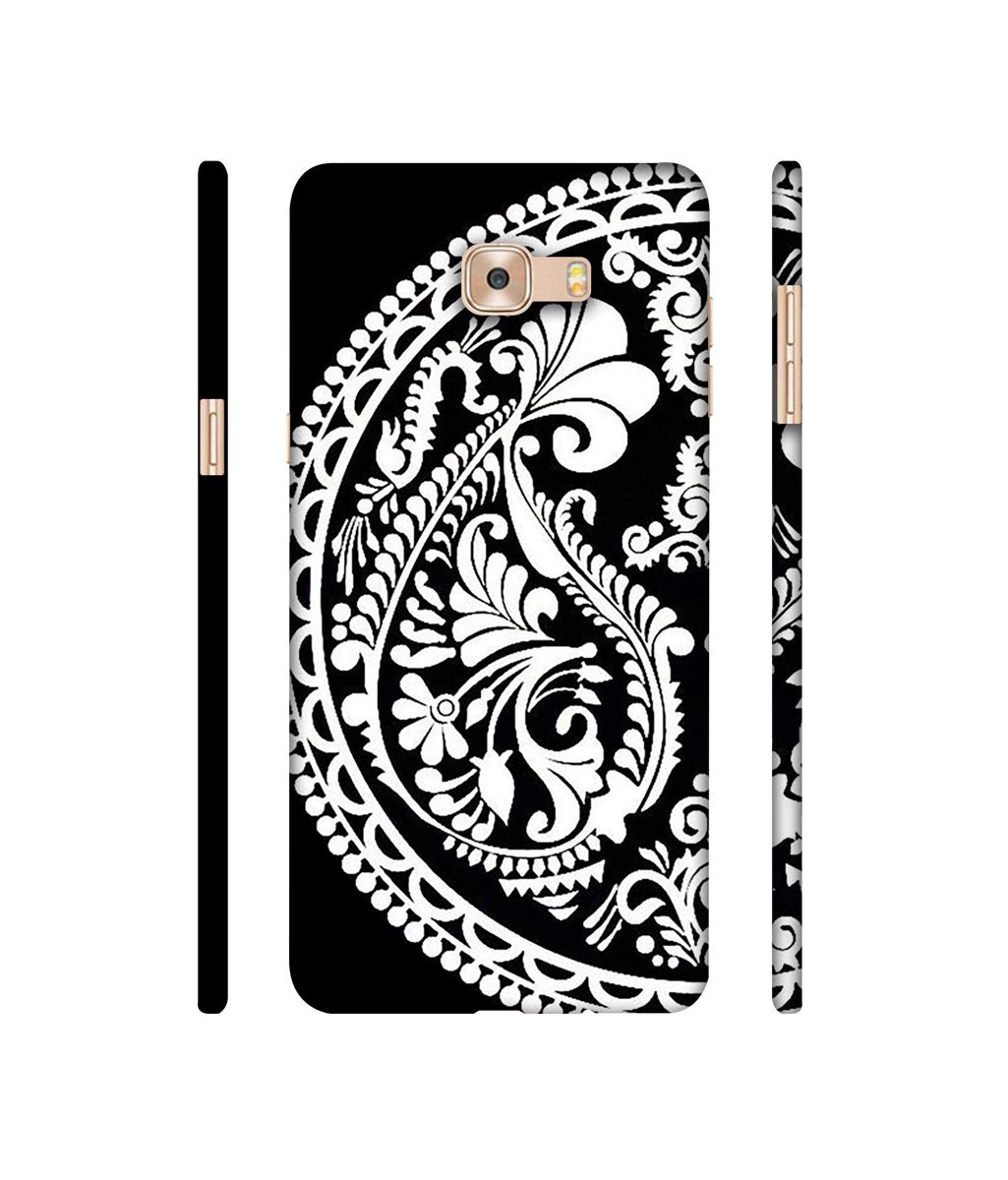 Amazon Brand - Solimo Designer Half Circle Rangoli 3D Printed Hard Back Case Mobile Cover for Samsung Galaxy C9 Pro