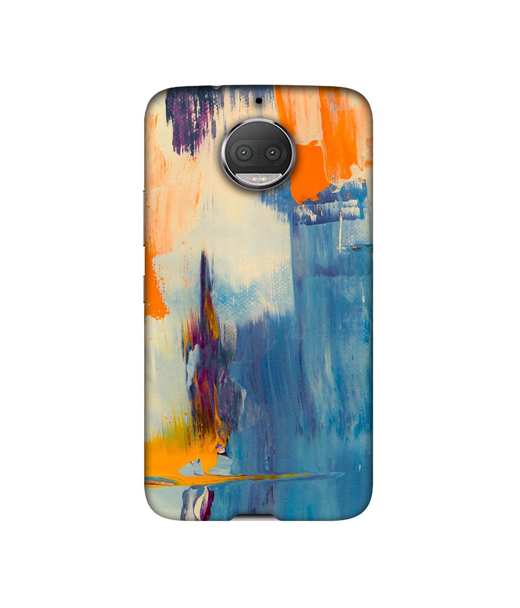 Amazon Brand - Solimo Designer Multicolor Brush Texture 3D Printed Hard Back Case Mobile Cover for Motorola Moto g5s Plus