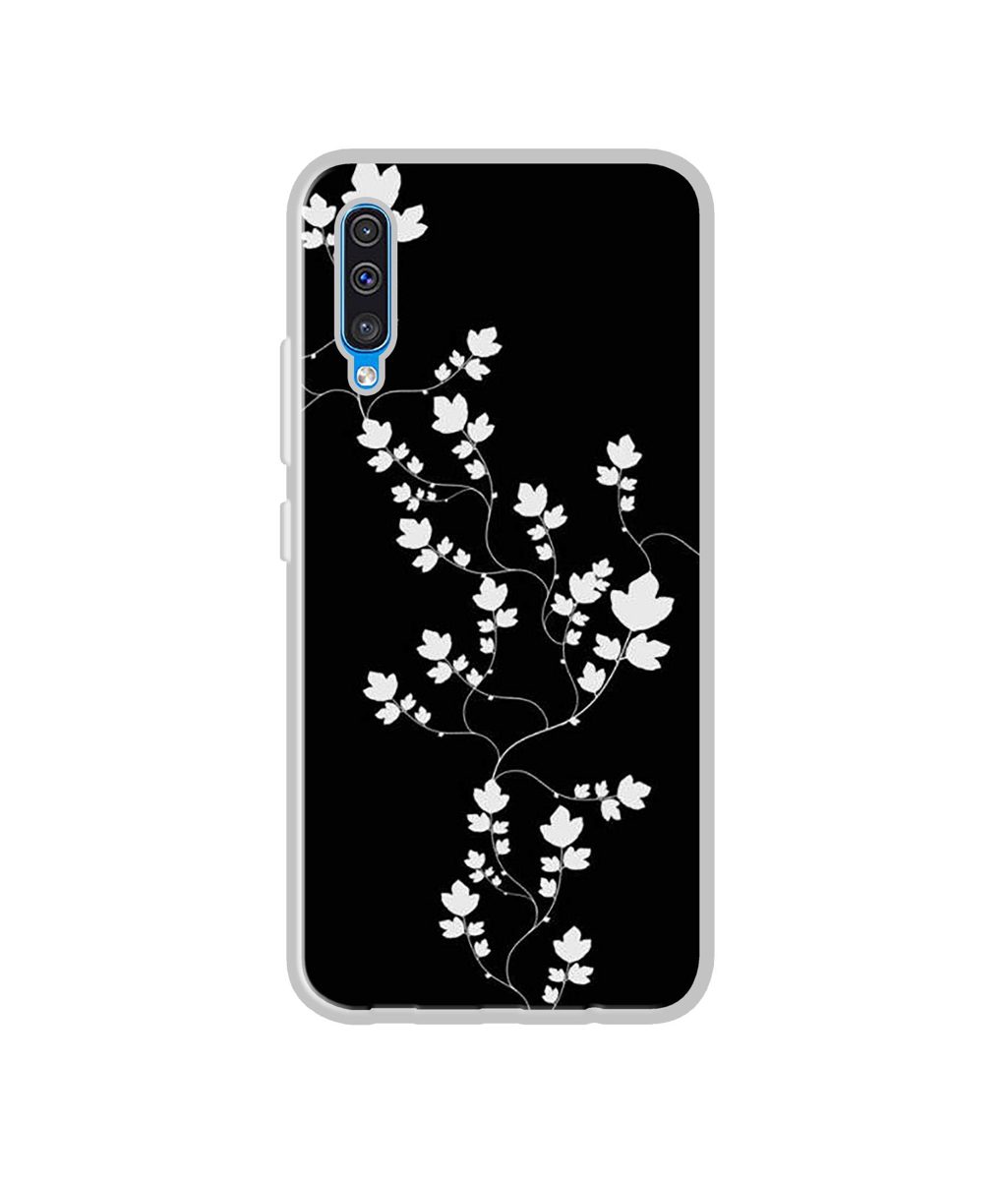 Amazon Brand - Solimo Designer Color Flowers UV Printed Soft Back Case Mobile Cover for Samsung Galaxy A50