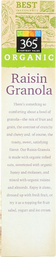365 Everyday Value, Organic Raisin Granola, 17 oz