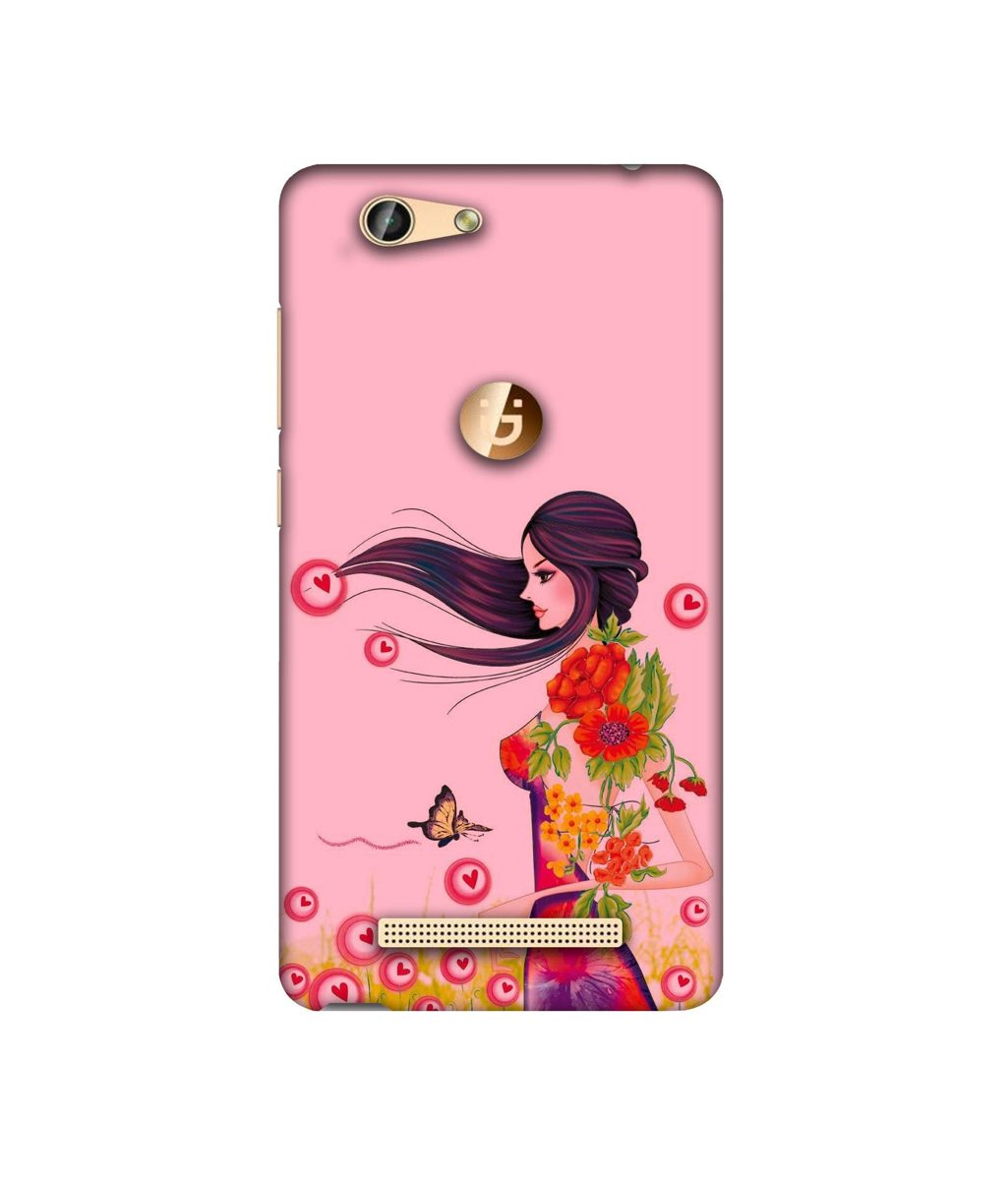 Amazon Brand - Solimo Designer Lady Vector Pattern 3D Printed Hard Back Case Mobile Cover for Gionee F103 Pro