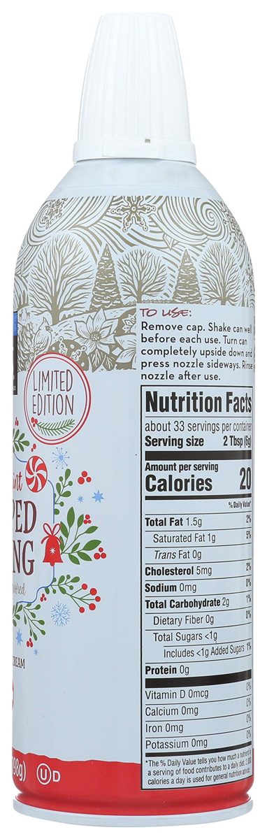 365 Everyday Value, Whipped Topping, Peppermint, 7 oz