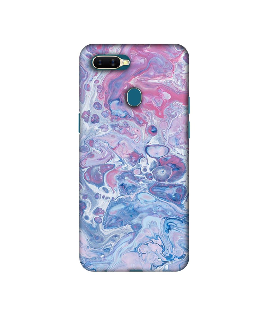 Amazon Brand - Solimo Designer Oil Paint on Marble 3D Printed Hard Back Case Mobile Cover for Oppo A7