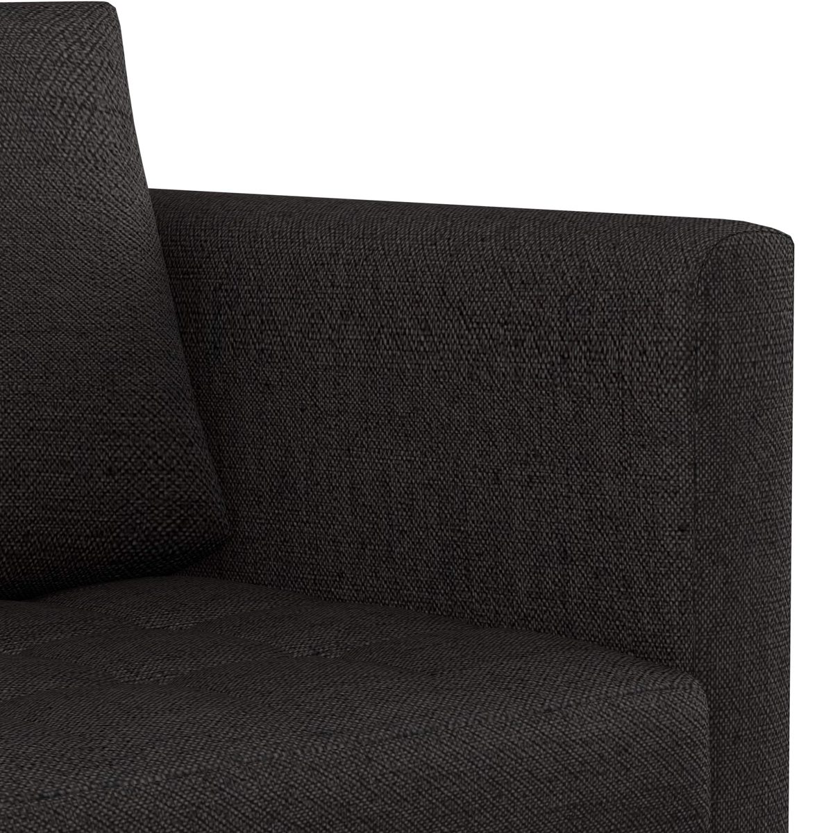 Amazon Brand - Solimo Bryan Fabric 3 seater Sofa (Grey)