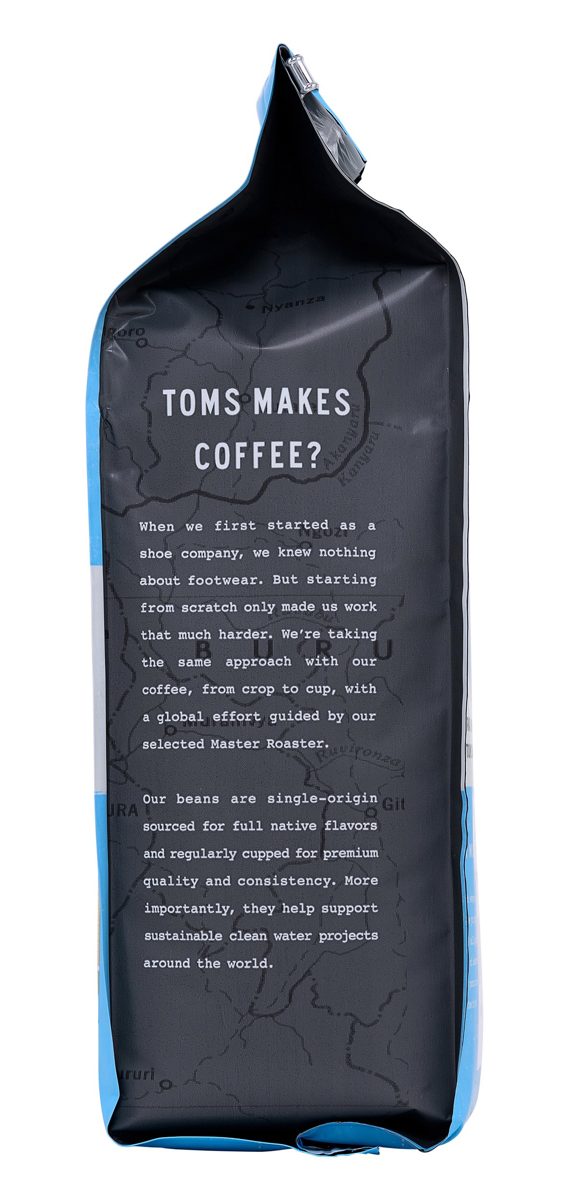 TOMS ROASTING CO Organic Peru Ground Coffee, 12 OZ