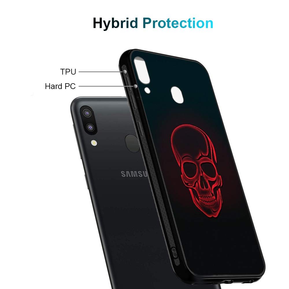 Amazon Brand - Solimo Designer Skull Printed Hard Back Case Mobile Cover for Samsung Galaxy M20 (D1186)