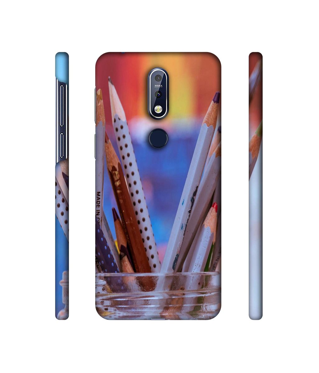 Amazon Brand - Solimo Designer Pencile 3D Printed Hard Back Case Mobile Cover for Nokia 7.1