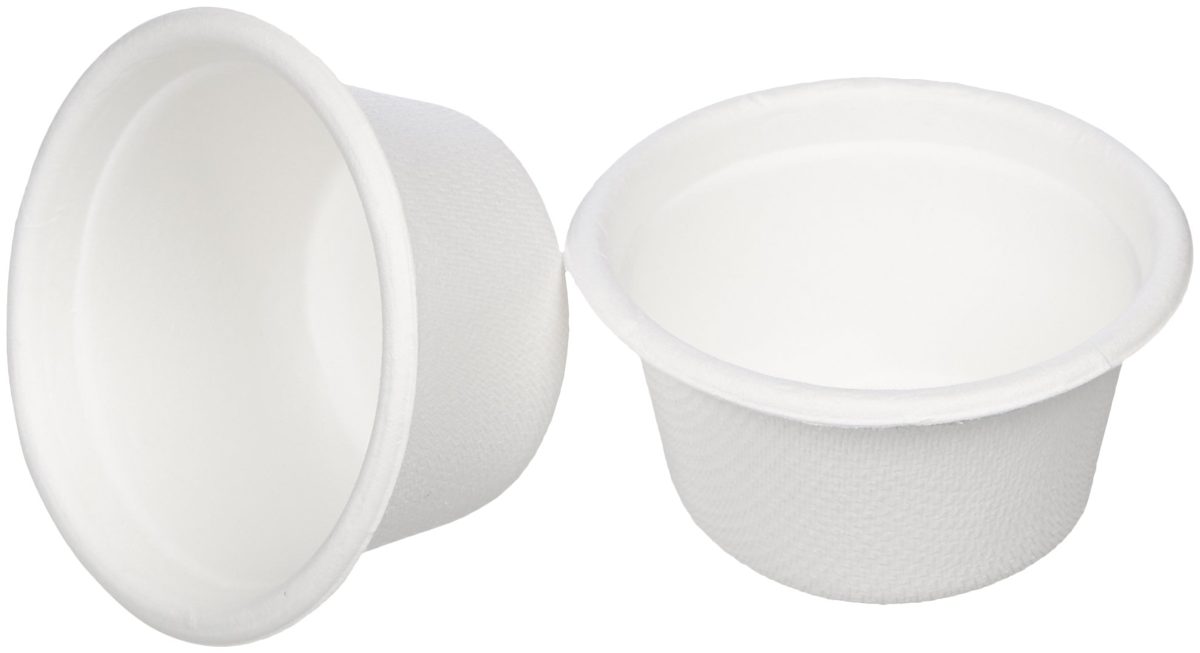 AmazonBasics 2 oz Compostable Sample Food Cups, Pack of 500