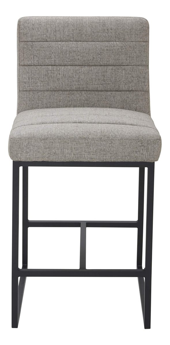 Amazon Brand – Rivet Decatur Modern Kitchen Counter-Height Stool, 37"H, Light Grey