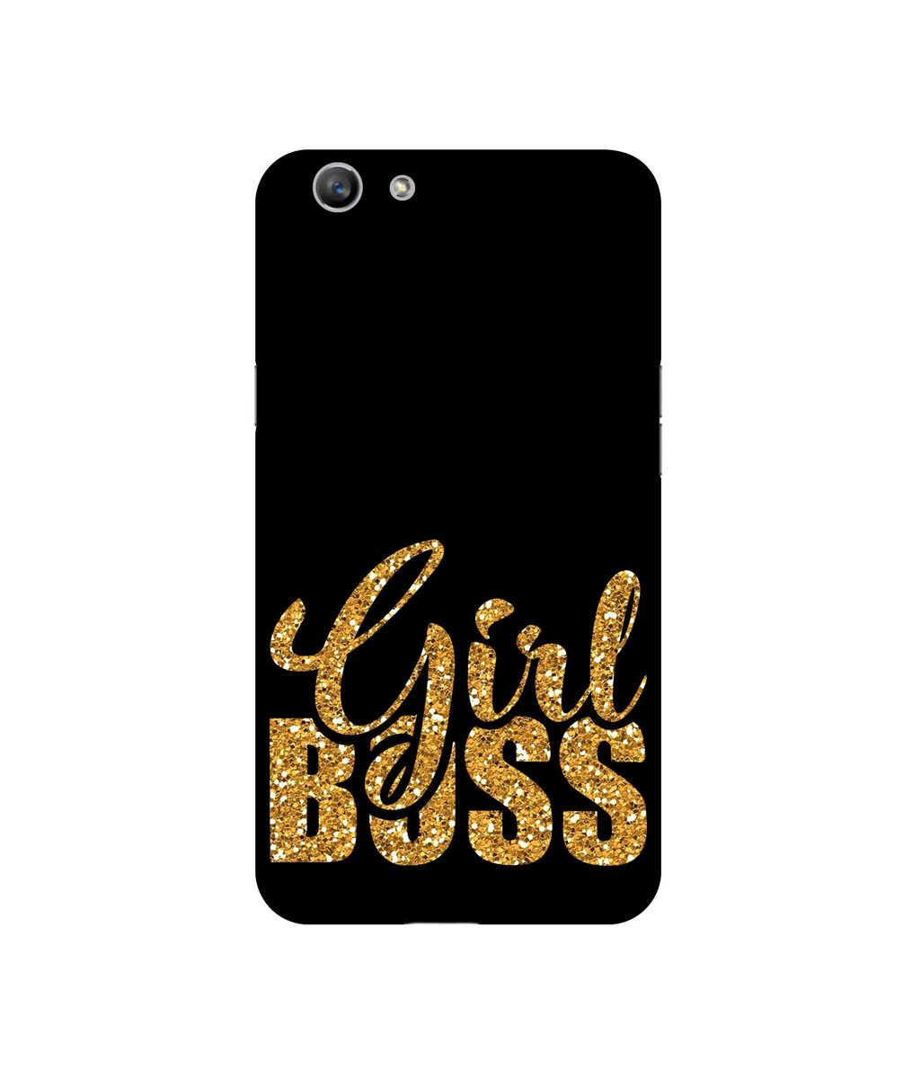 Amazon Brand - Solimo Designer Sparkle Girl Boss UV Printed Soft Back Case Mobile Cover for Oppo F1S