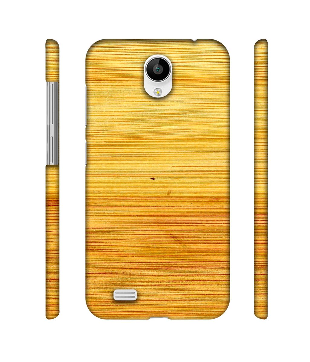 Amazon Brand - Solimo Designer Yellow Brush Texture 3D Printed Hard Back Case Mobile Cover for Vivo Y21L
