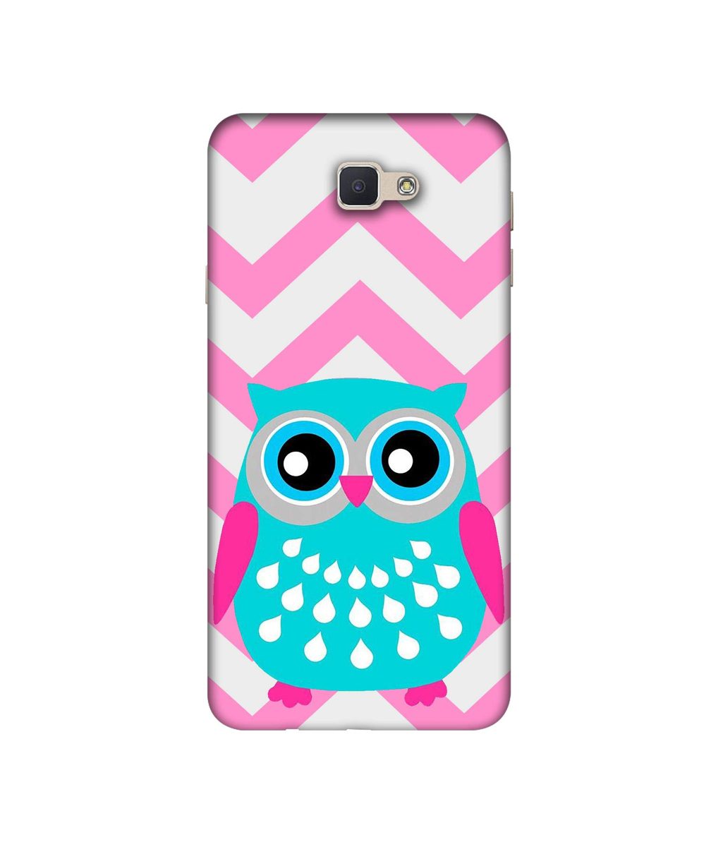 Amazon Brand - Solimo Designer Sky Blue Owl 3D Printed Hard Back Case Mobile Cover for Samsung Galaxy J5 Prime
