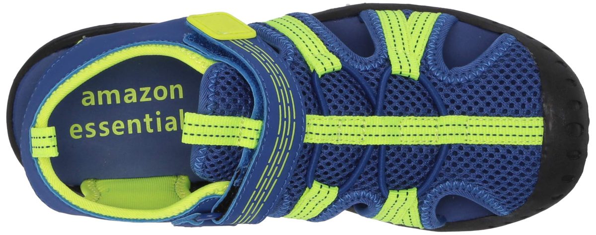 Amazon Essentials Boys' Aria Sandal, Navy, 3 Medium US Big Kid