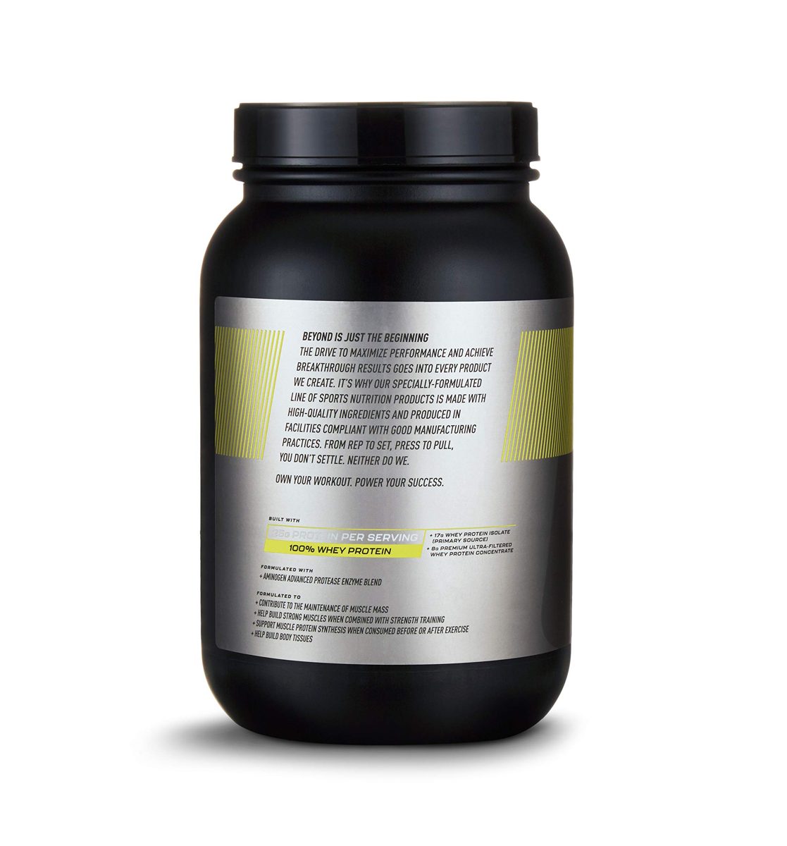 OWN PWR 100% Whey Protein Powder, Vanilla Ice Cream, 25 G Protein with Enzymes, 2 Pound (28 Servings)