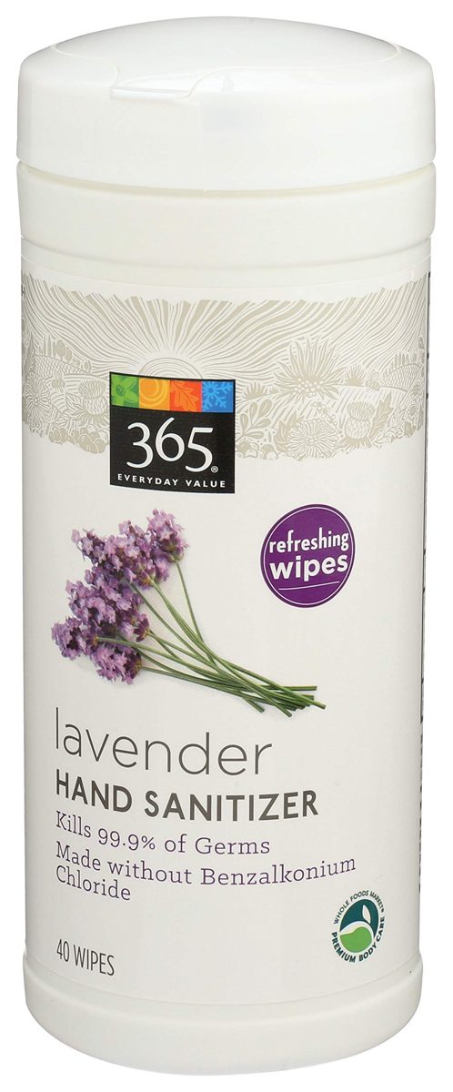 365 Everyday Value, Hand Sanitizer Wipes, Lavender, 40 ct