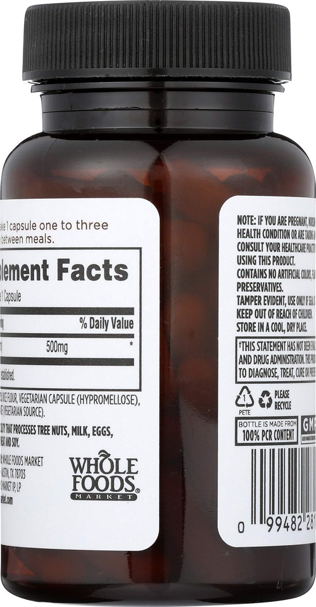 Whole Foods Market, Taurine 500mg, 60 ct