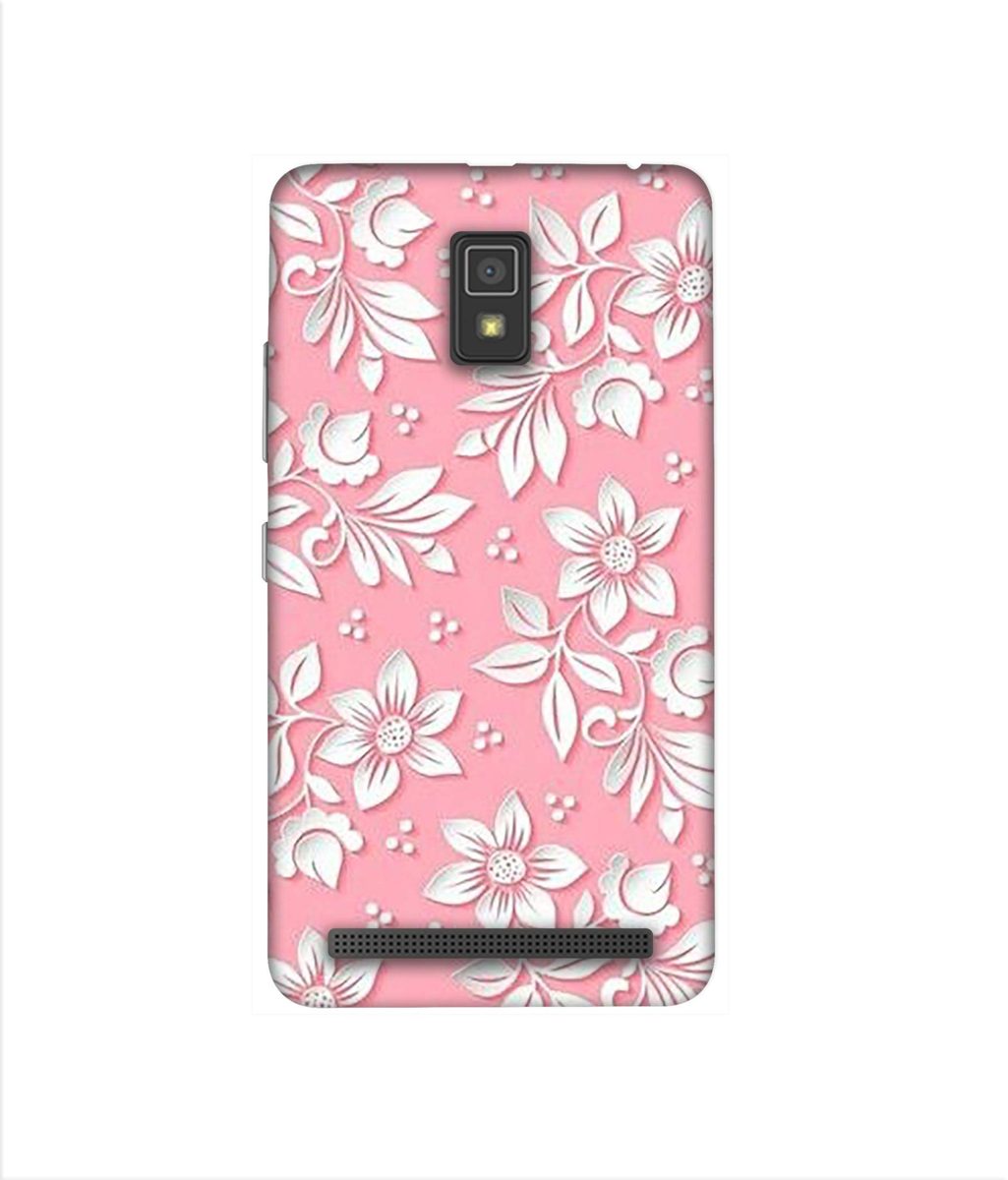 Amazon Brand - Solimo Designer White Flower Pattern 3D Printed Hard Back Case Mobile Cover for Lenovo A6600
