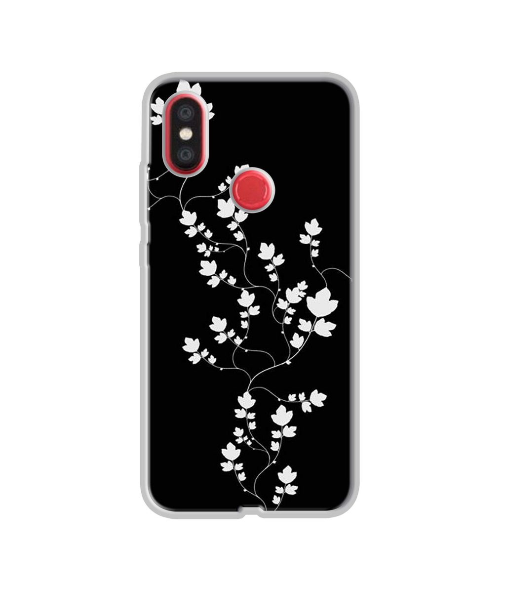Amazon Brand - Solimo Designer Color Flowers UV Printed Soft Back Case Mobile Cover for Mi A2