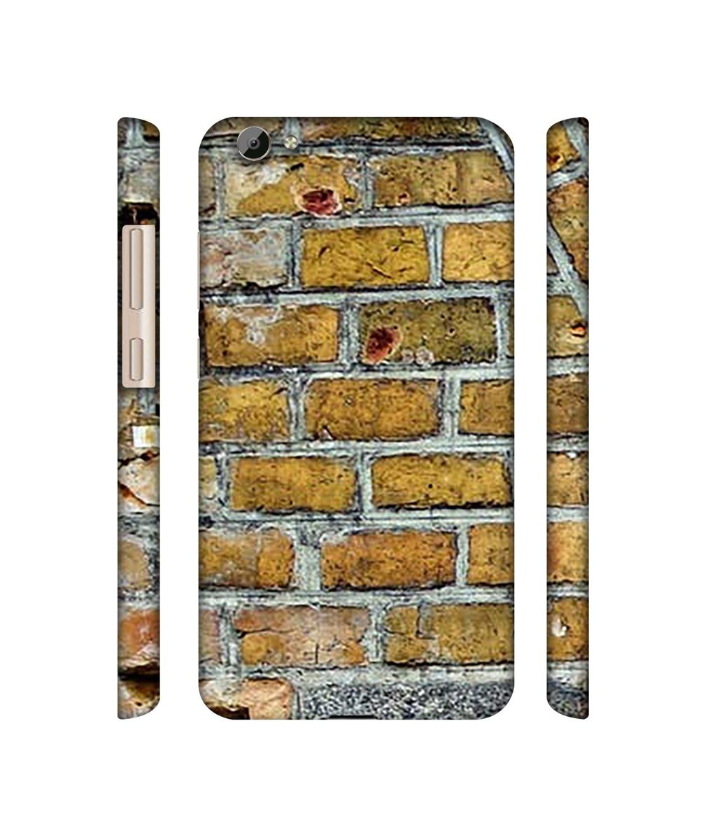 Amazon Brand - Solimo Designer Yellowesh Brick Texture 3D Printed Hard Back Case Mobile Cover for Vivo Y66