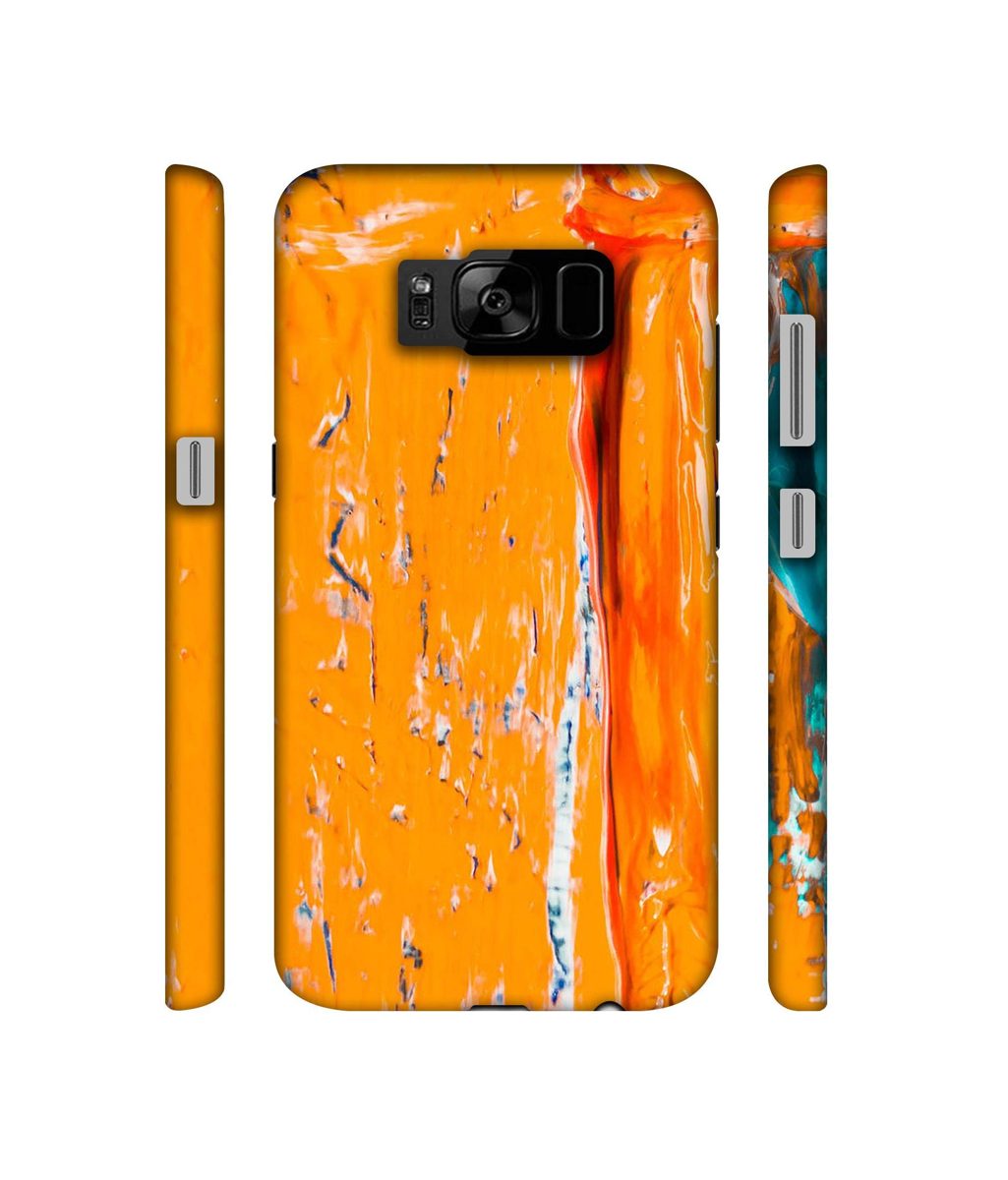 Amazon Brand - Solimo Designer Gold Yellow Paint 3D Printed Hard Back Case Mobile Cover for Samsung Galaxy S8 Plus