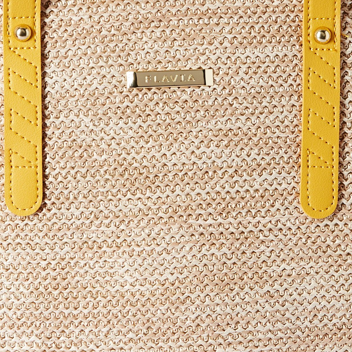 Flavia Women's Handbag (Yellow)