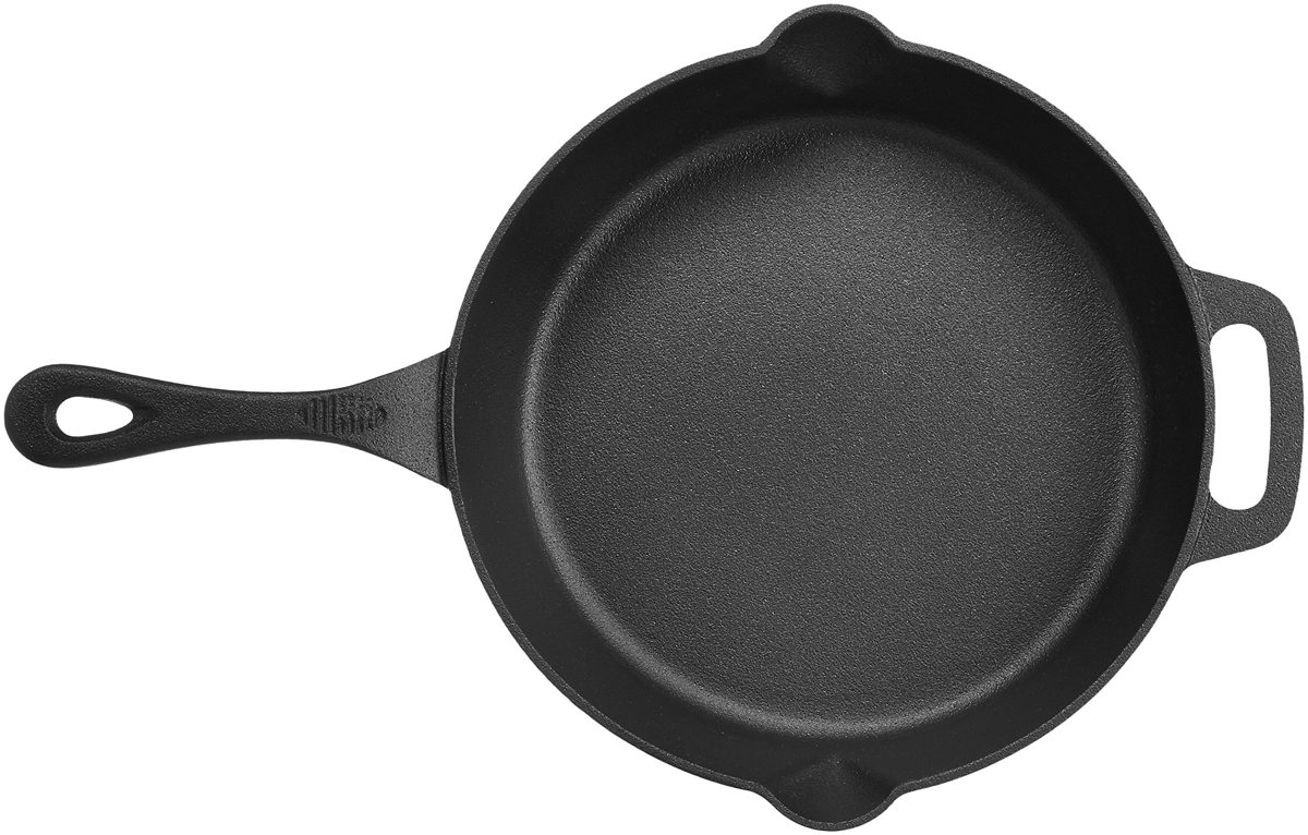 AmazonBasics Pre-Seasoned Cast Iron Skillet - 26 cm