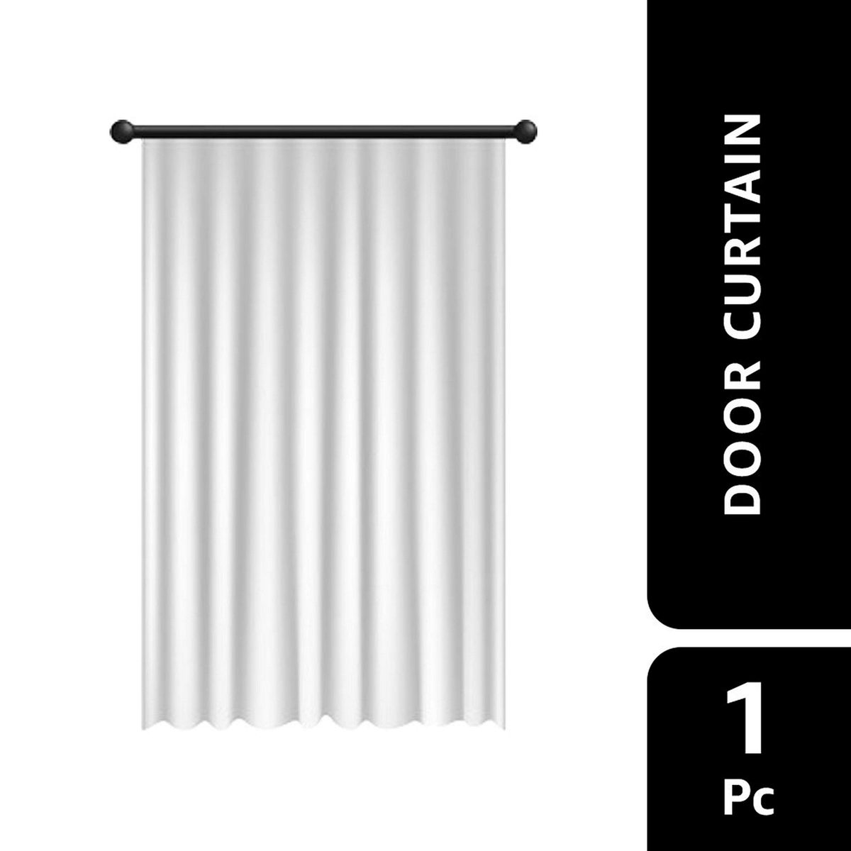Amazon Brand - Solimo Room Darkening Blackout Door Curtain, 7 Feet - Set of 1 (Maroon)