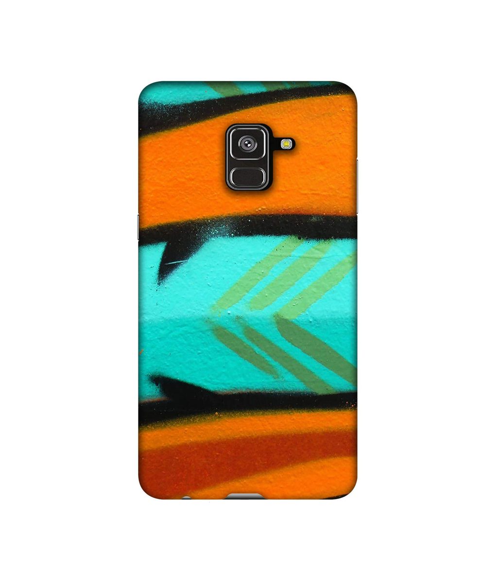 Amazon Brand - Solimo Designer Brush Art 3D Printed Hard Back Case Mobile Cover for Samsung Galaxy A8 Plus