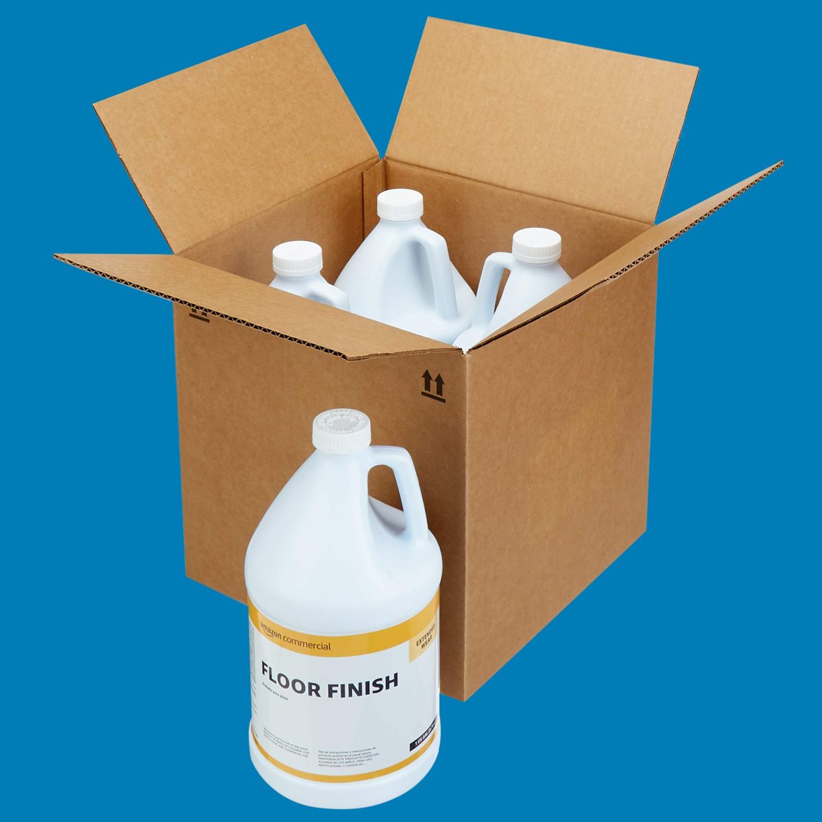 AmazonCommercial Floor Finish, 1-Gallon, 4-Pack