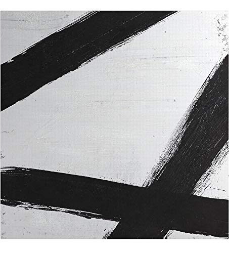 Amazon Brand – Rivet Mid Century Modern Black Line Print Wall Art Decor on Canvas - 30" x 30"