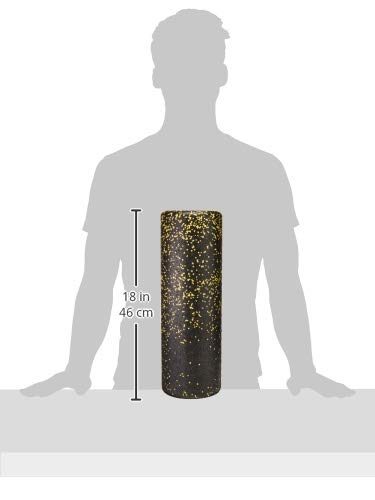 AmazonBasics High-Density Exercise, Massage, Muscle Recovery, Round Foam Roller 18-Inch
