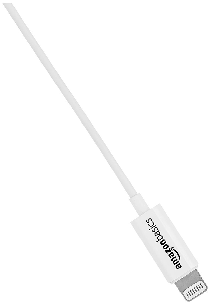 AmazonBasics Earphones with Lightning Connector, Apple MFi Certified,White (Renewed)