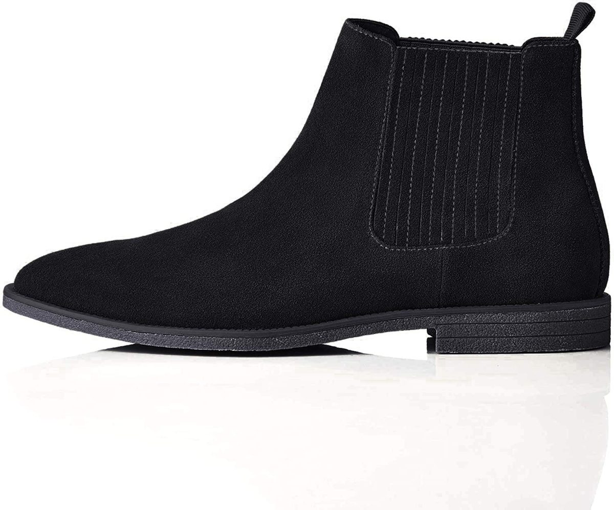find. Men's Atwood Chelsea Boots, Black, US 11