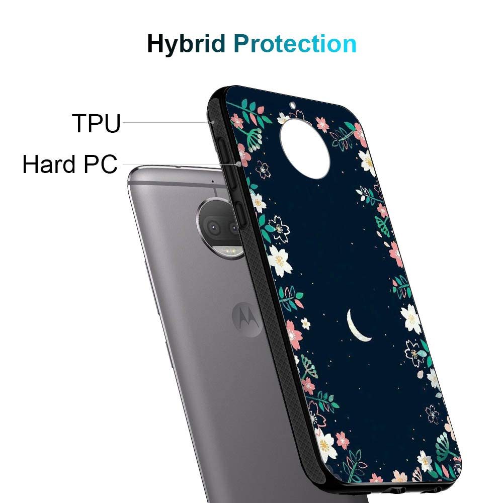 Amazon Brand - Solimo Designer Floral Printed Hard Back Case Mobile Cover for Moto G5S Plus (D1209)