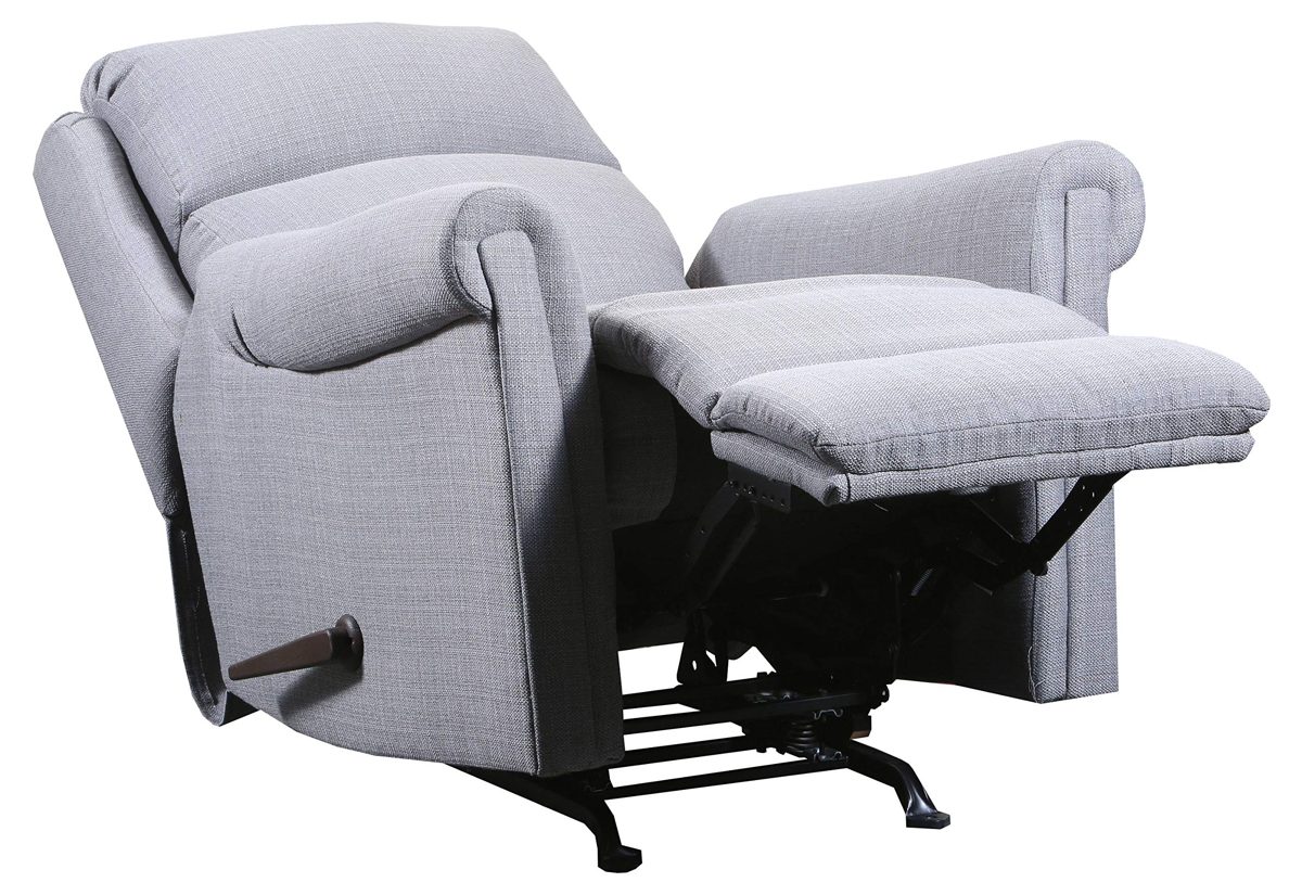 Amazon Brand – Ravenna Home Tamarack Rocker Recliner, 34"W, Fog