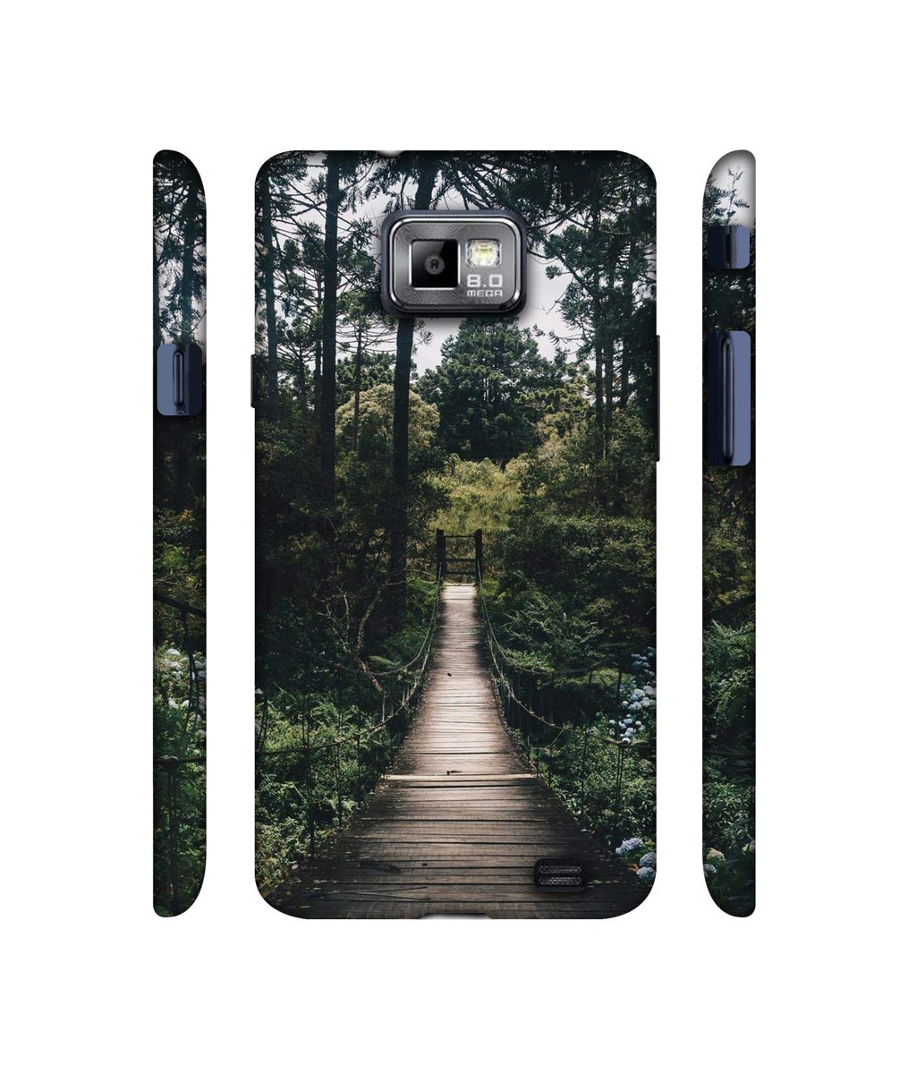 Amazon Brand - Solimo Designer Wooden Bridge 3D Printed Hard Back Case Mobile Cover for Samsung Galaxy S2