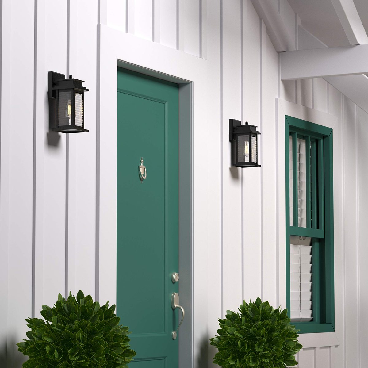 Amazon Brand – Ravenna Home Outdoor Wall Sconce Light, 11.73"H, Bronze
