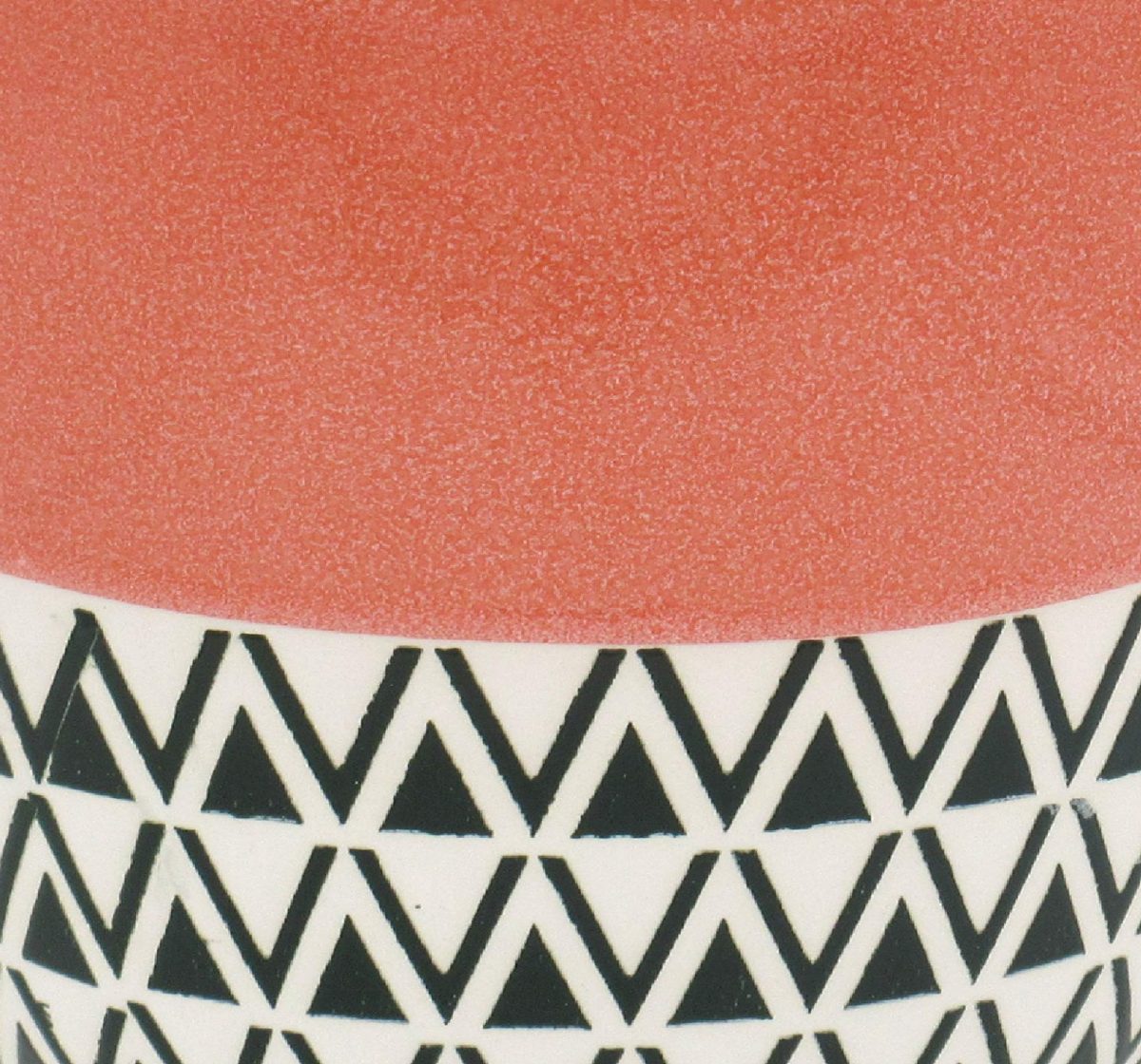 Amazon Brand – Stone & Beam Mid-Century Two-Toned Planter, 8.46"H, Coral Pink
