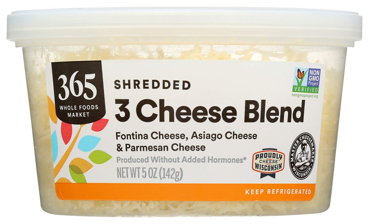 365 by Whole Foods Market, Shredded Cheese, 3 Cheese Blend, 5 Ounce (Packaging May Vary)