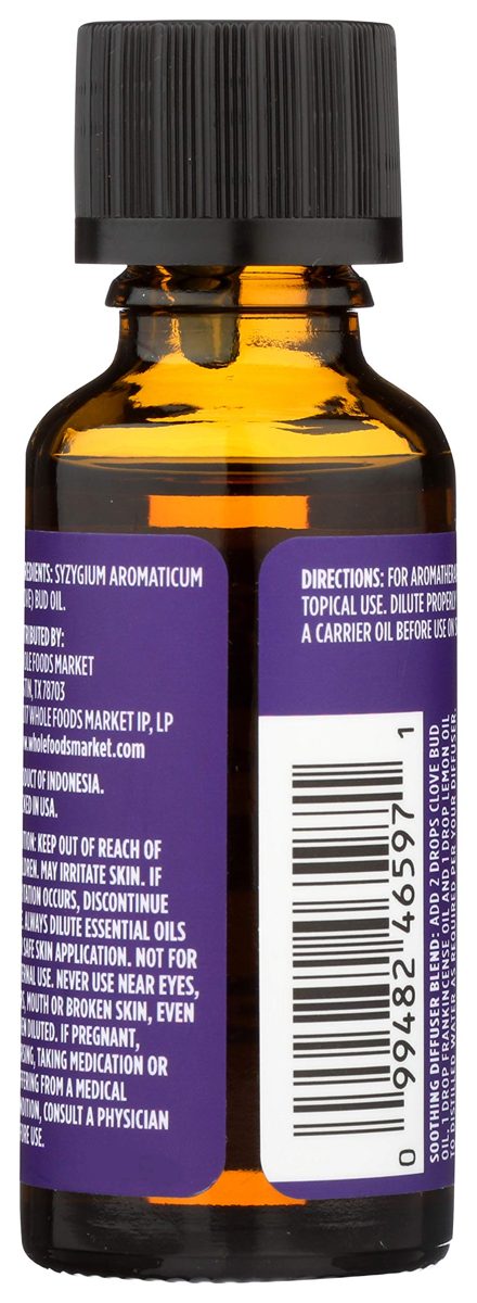 Whole Foods Market, Essential Oil, Clove Bud, 1 fl oz