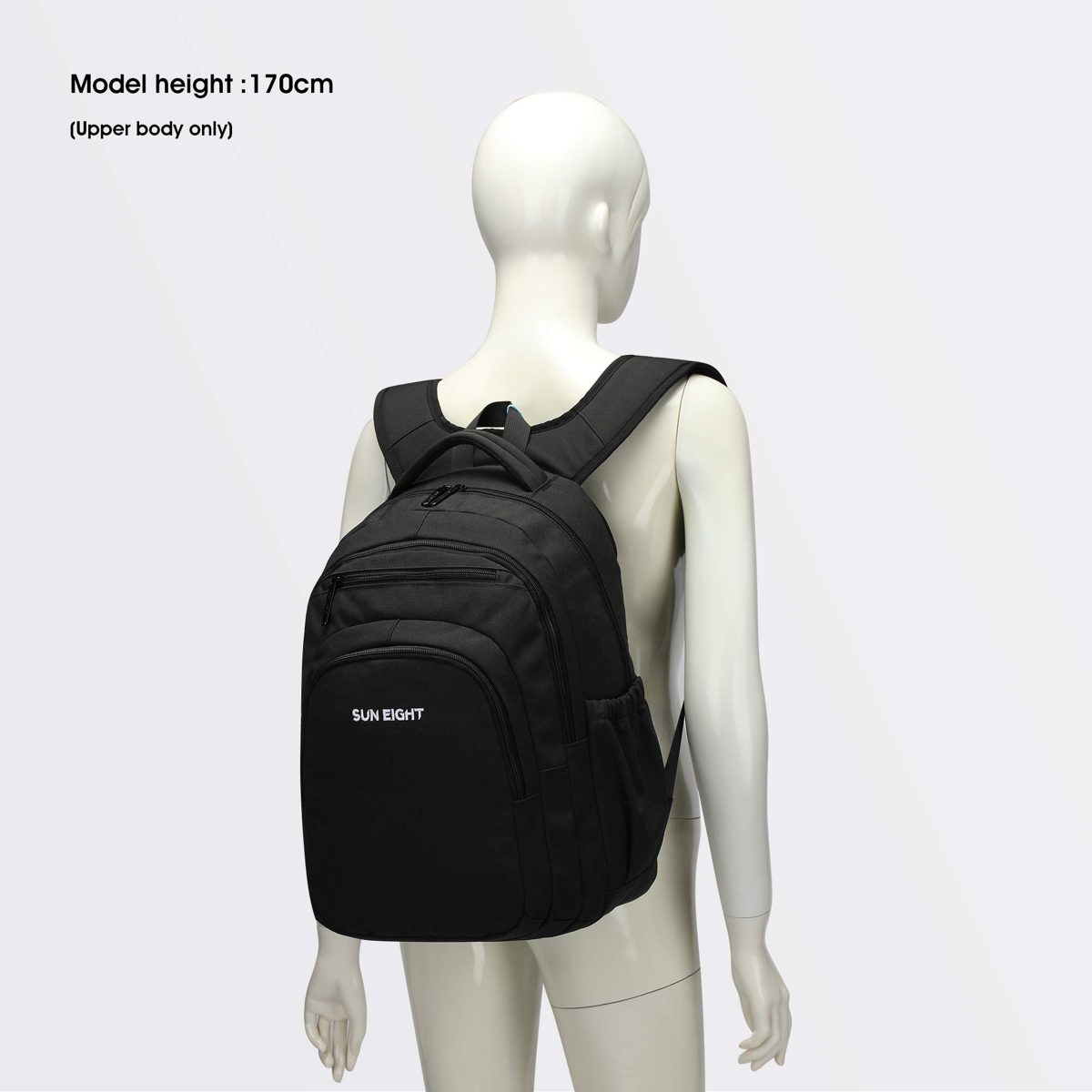 Caran·Y 18 Inc Large School Backpack Boy and Girl Over 10 Years Old (L-18 Inc, Black)