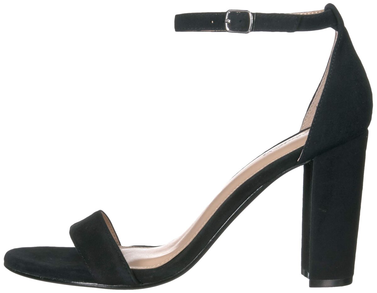 206 Collective Amazon Brand Women's Maui Heeled Sandal, Black, 8 B US