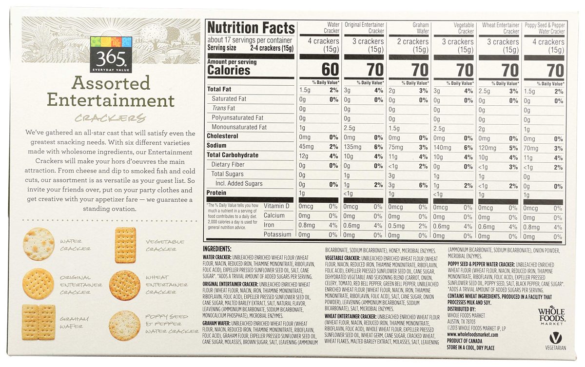 365 Everyday Value, Assorted Entertainment Crackers , 8.8 oz